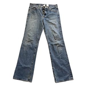 Vintage LUCKY BRAND Dungarees Distressed Mid-Rise Boot Cut Women’s Size 14